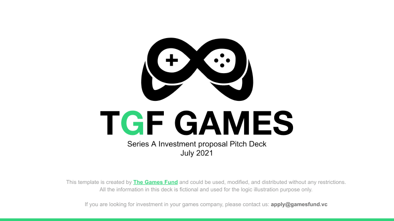 There are lots of great pitch deck templates online.