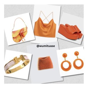 Orange outfits- party