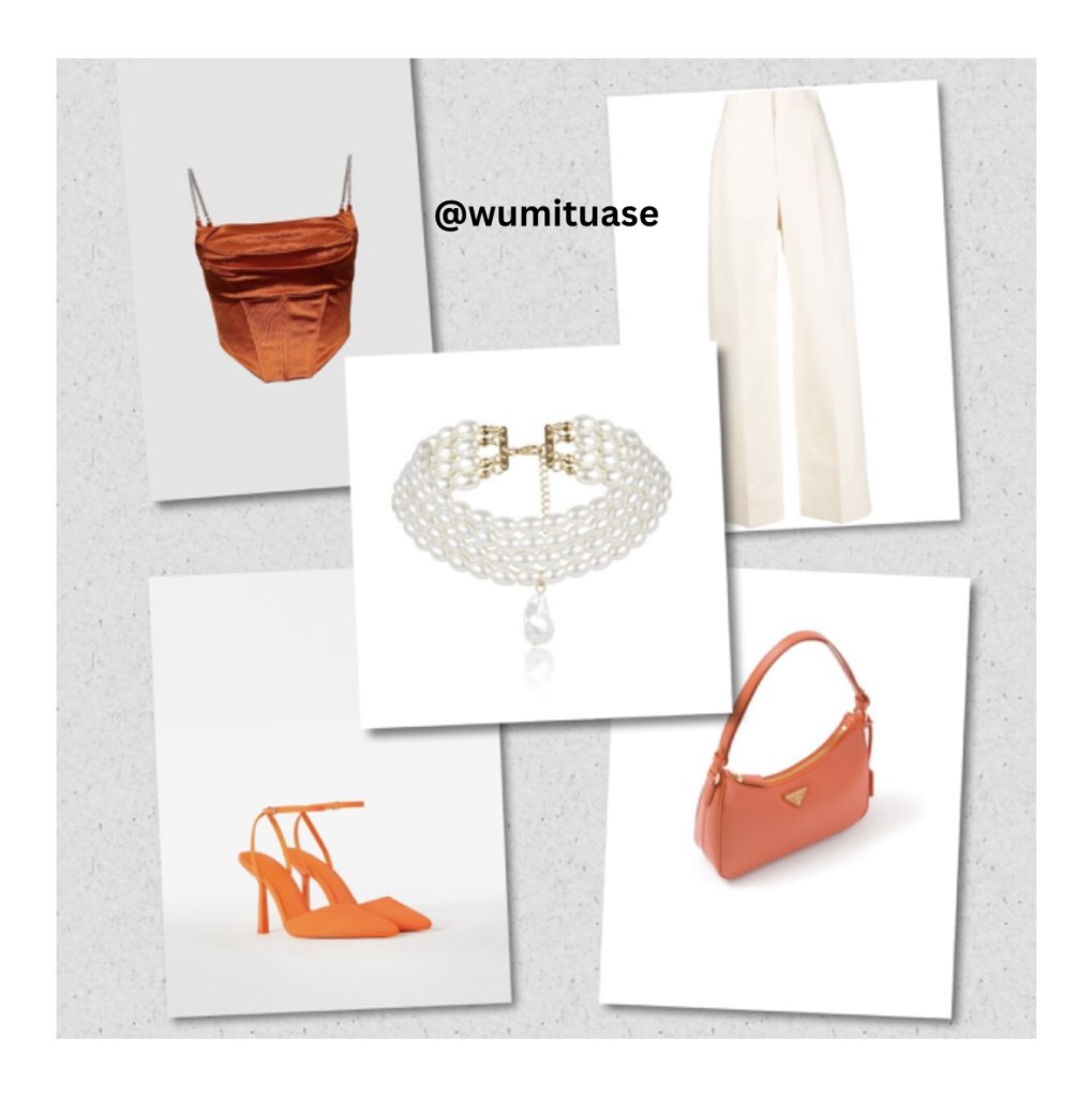 Orange outfits- brunch babe