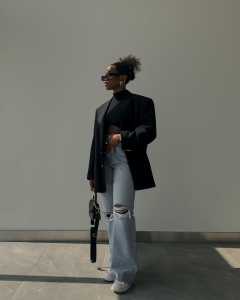 Styling Blazers - Diuto Ajoku in Zara jeans