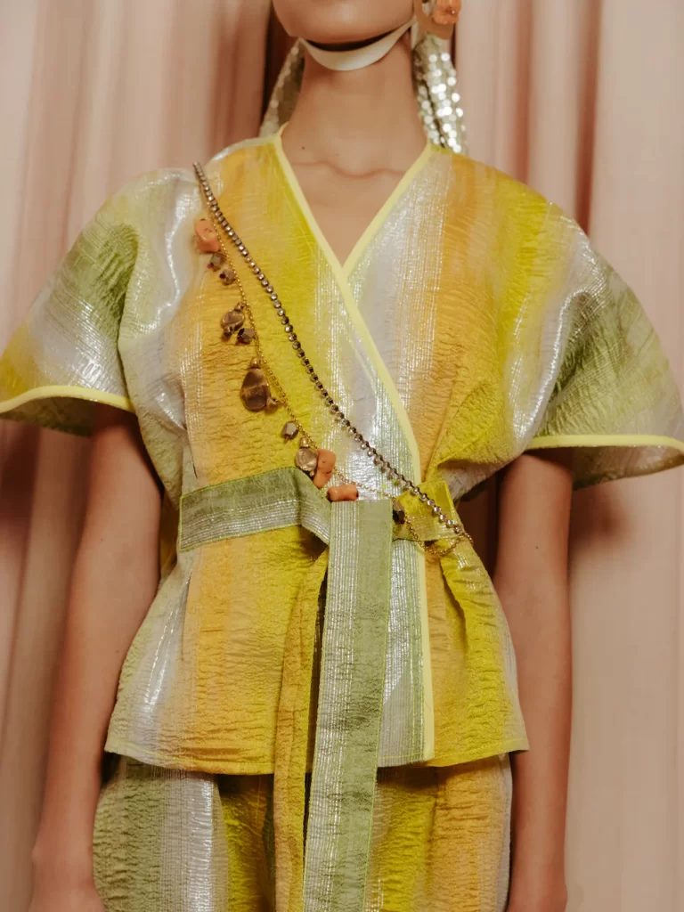 Industrie Africa silk wrap top