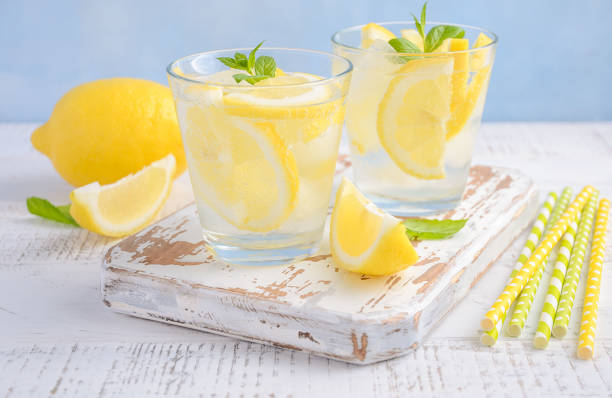 Lemon infused water