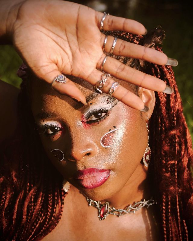 Striking eyeshadow look