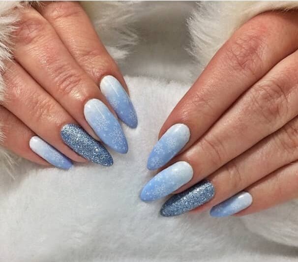 Frozen nails- hollyjolly nail art designs