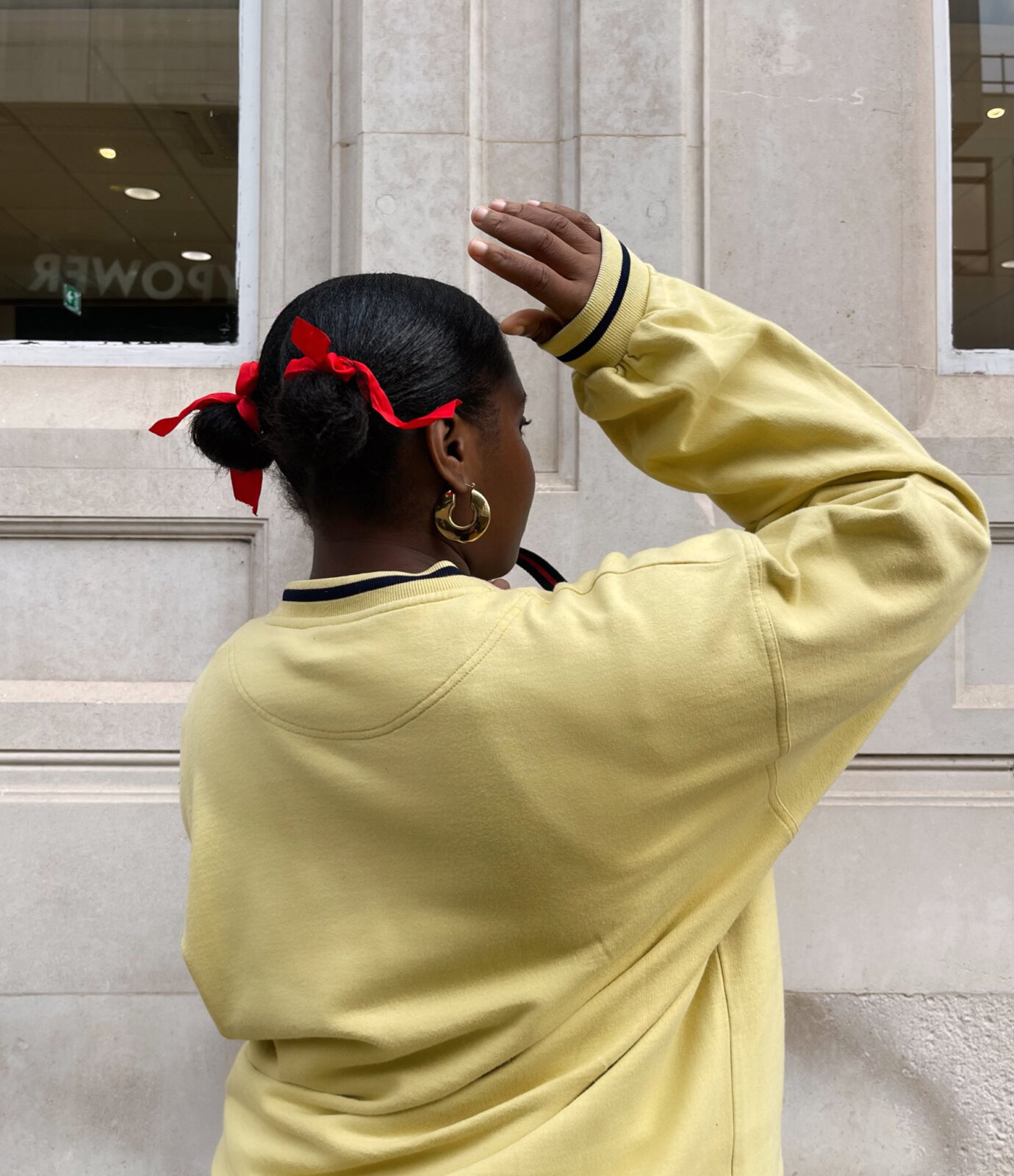 Christmas accessories- red ribbons