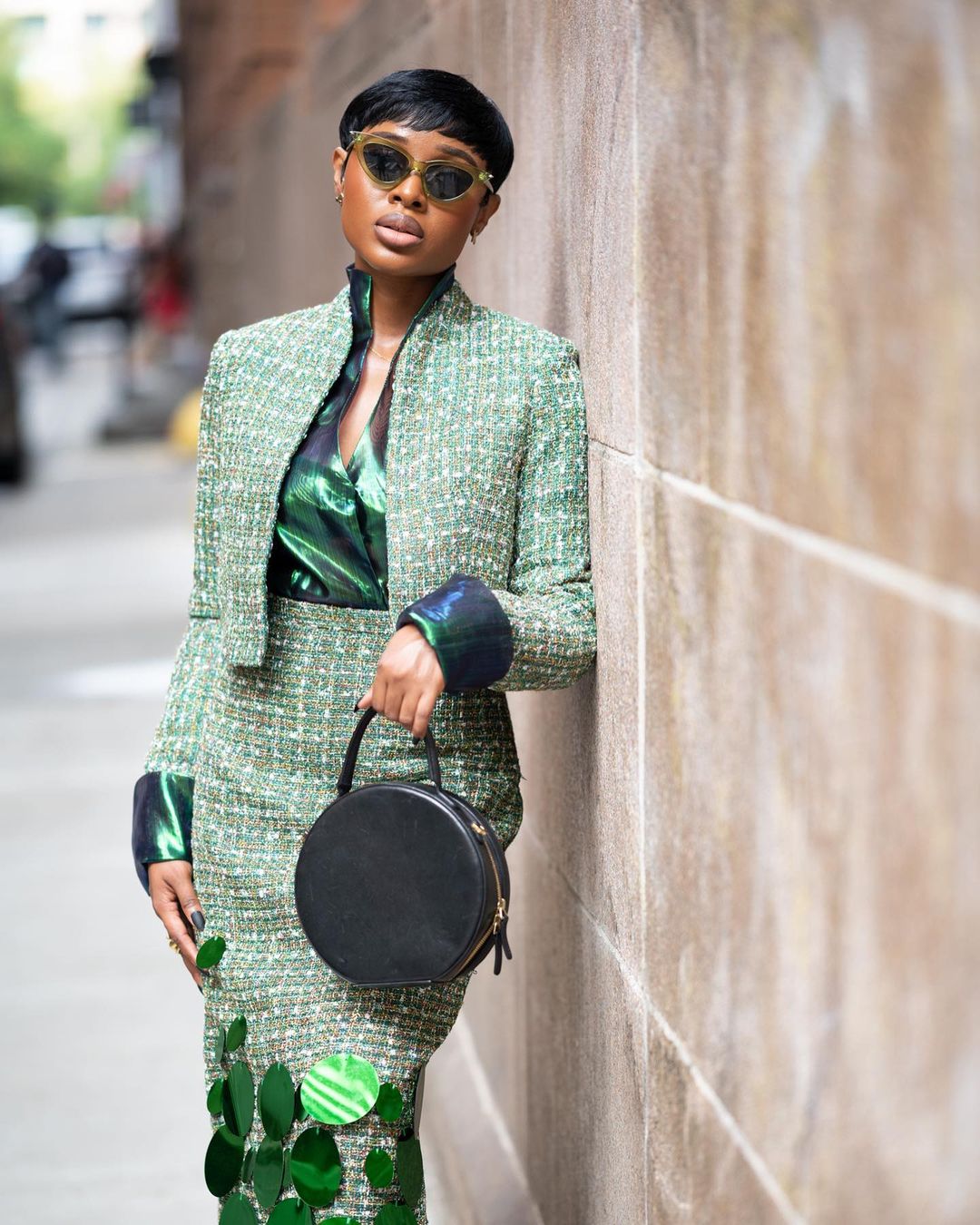 Oluwabukola Ogunyemi in Imad Eduso for London Fashion Week