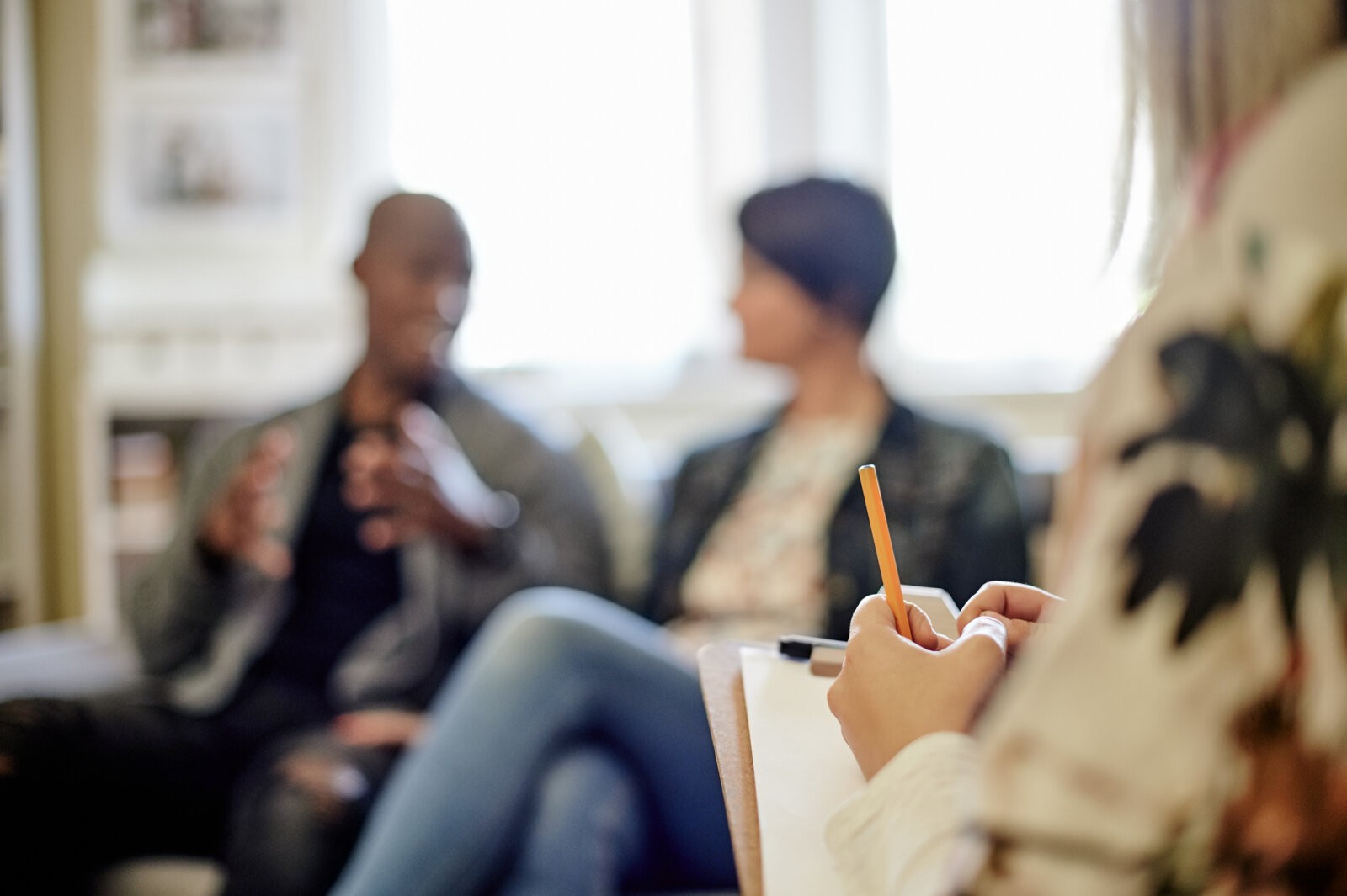 Counselling session with a therapist via iStock