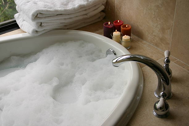 Bubble bath is a luxurious way to relax