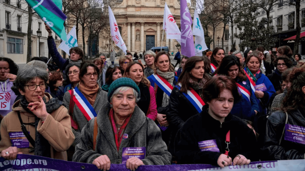 abortion rights activists