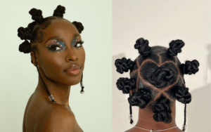hairstyles for workouts - bantu knots