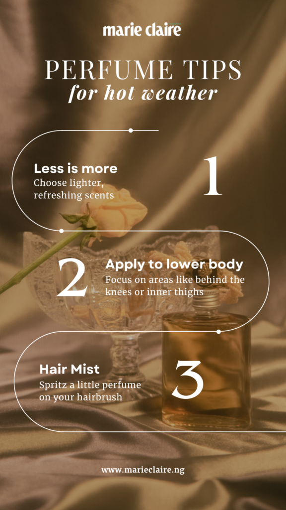perfume tips for hot weather