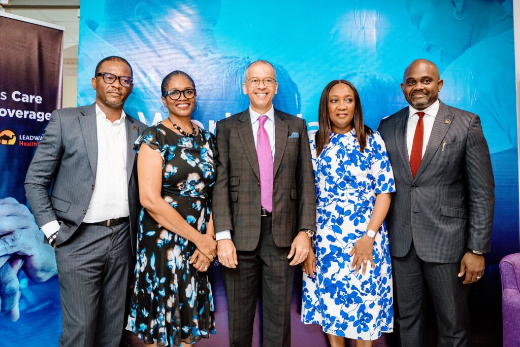 L-R: Head of Operations, Leadway Health HMO, Dr. Gideon Anumba; Special Adviser (Health) to Governor of Lagos State, Dr. (Mrs.) Kemi Ogunyemi; Co-Founder and Chairman, Marcelle Ruth Cancer Centre and Specialist Hospital, Mr. Bolaji Odunsi; Co-Founder and CEO, Marcelle Ruth Cancer Centre and Specialist Hospital, Dr. Modupe Elebute-Odunsi and Chief Executive Officer of Leadway Health HMO, Dr. Olatokunbo Alli.