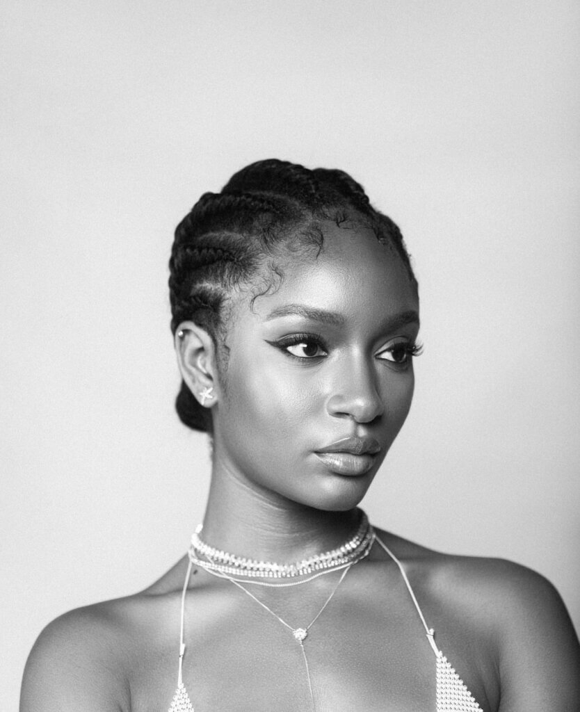 Attachment Hairstyles - Cornrows - Ayra Starr via Instagram