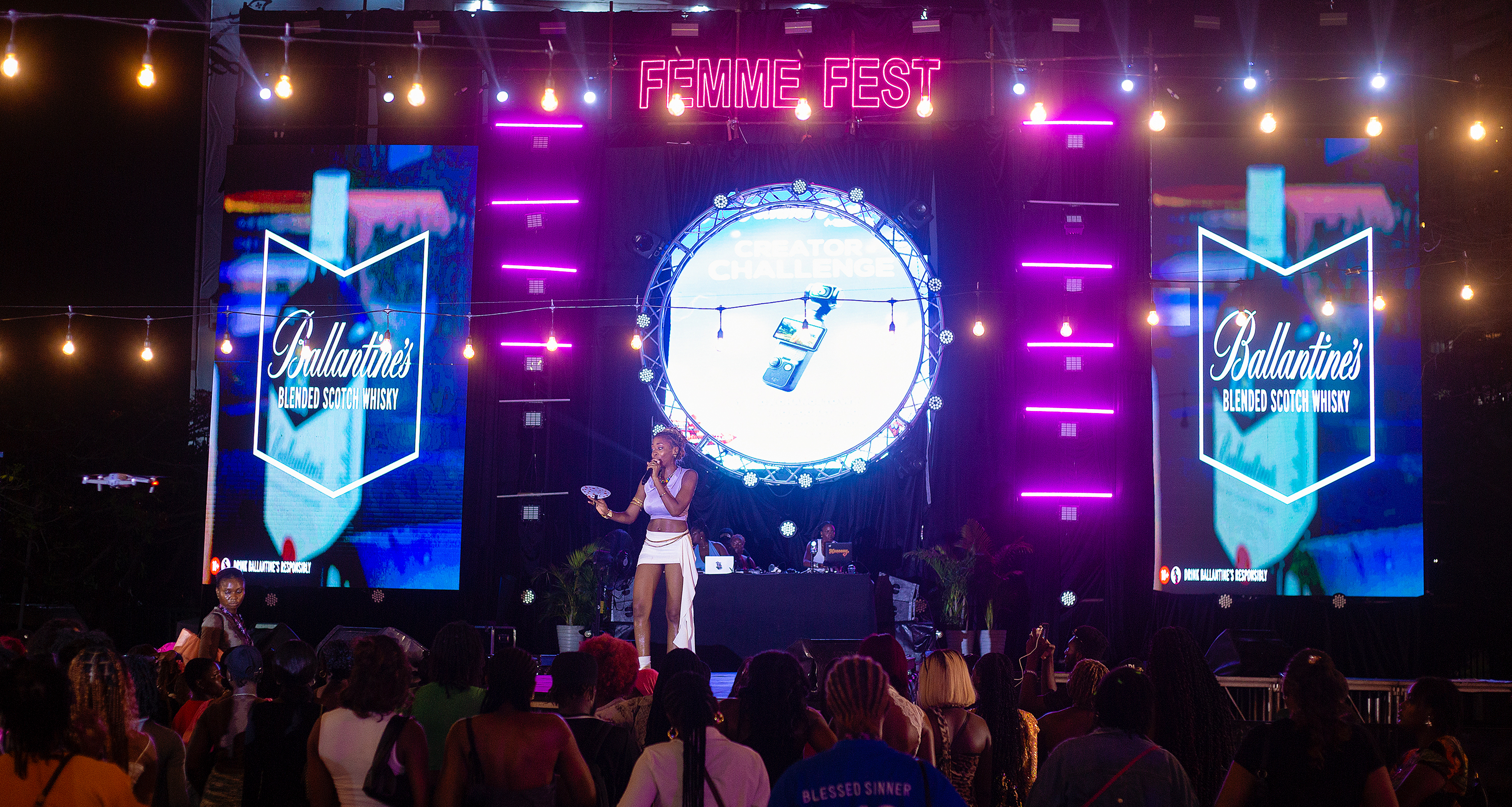 MIA on stage at Femme Fest Lagos 2025 via ID8 Innovations