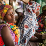 Female trader conducting her business