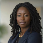 Black woman looking at the camera