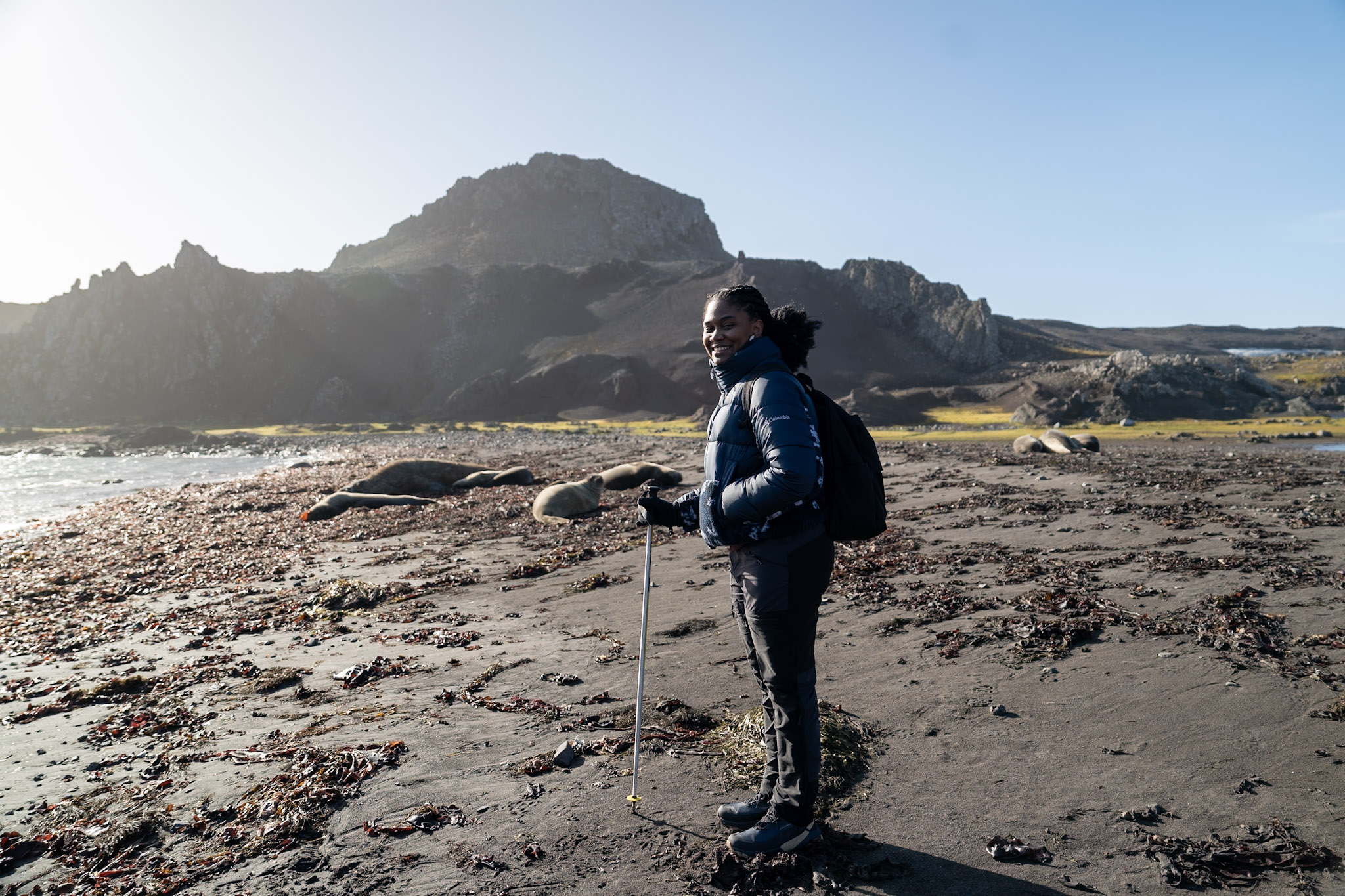 Alma Asinobi in Antarctica by MAE MCG