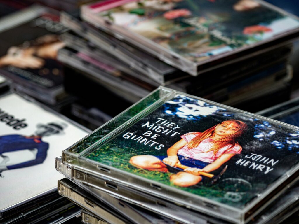 Stacks of CDs by Brett Jordan via Unsplash