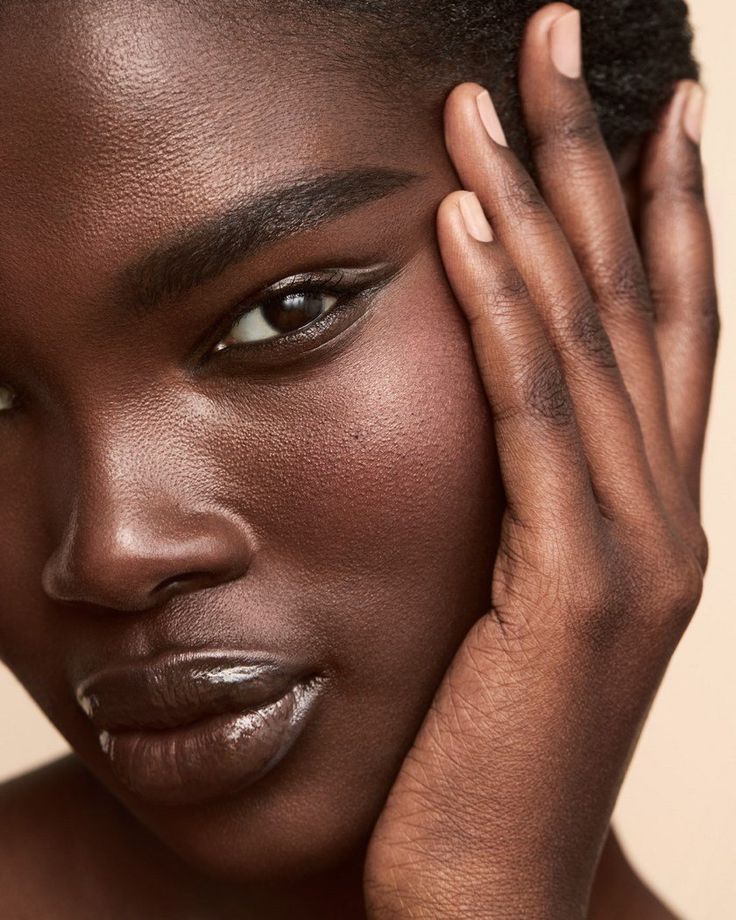 Ombre Powder Brows; black model by Lara Jade via larajade.com