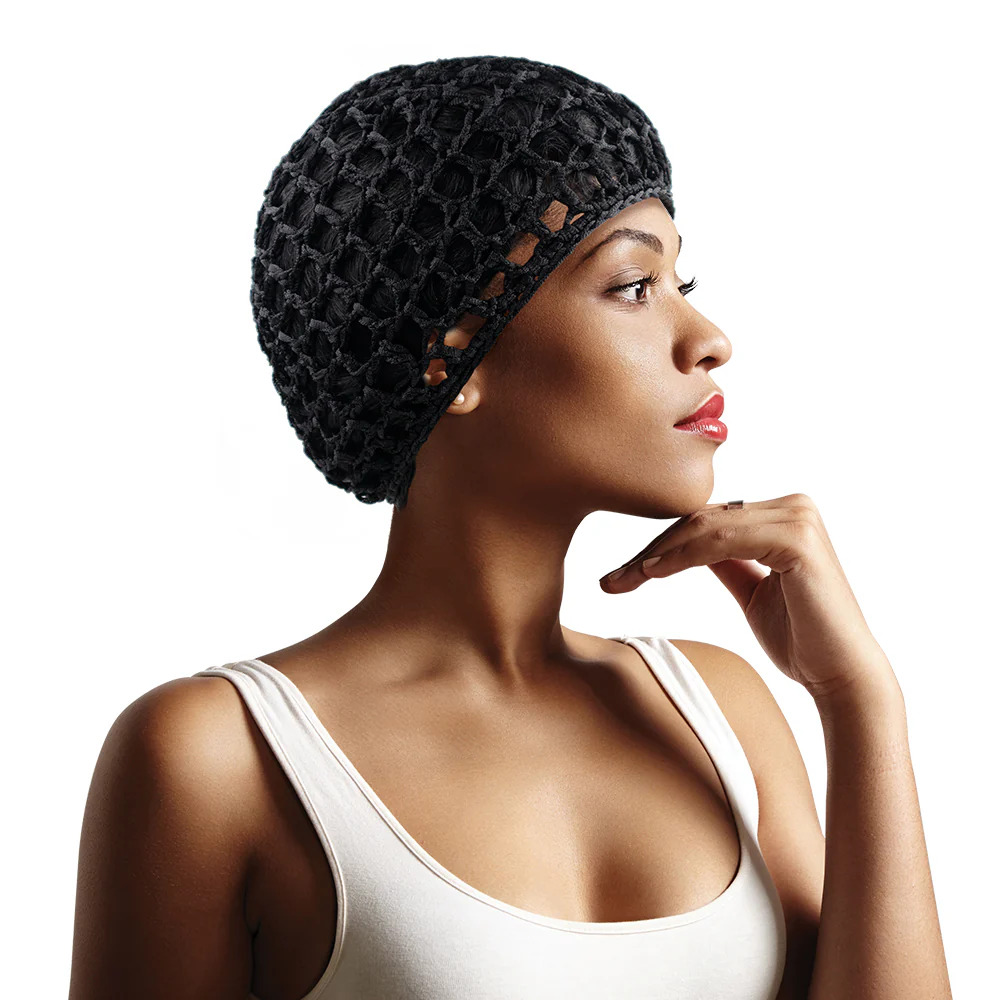 Model on hairnet via www.parkeastusa.com 