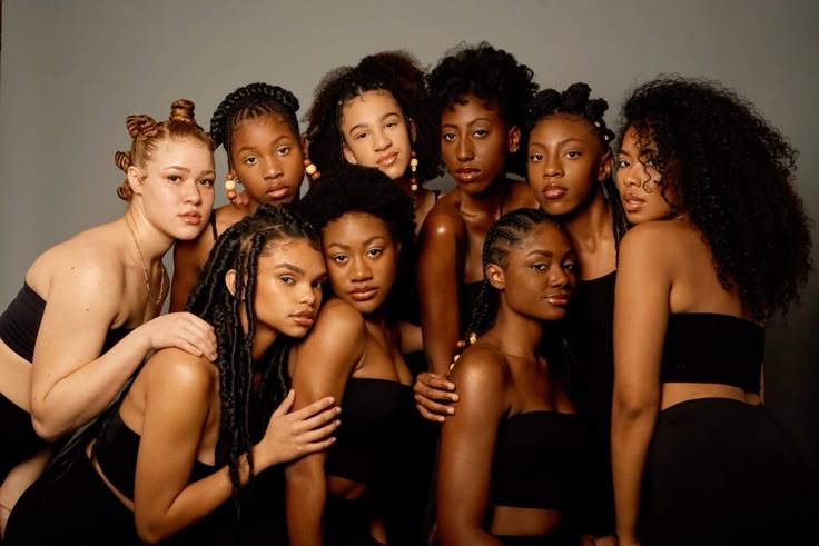 Black women with different skin tones via Gio on Pinterest