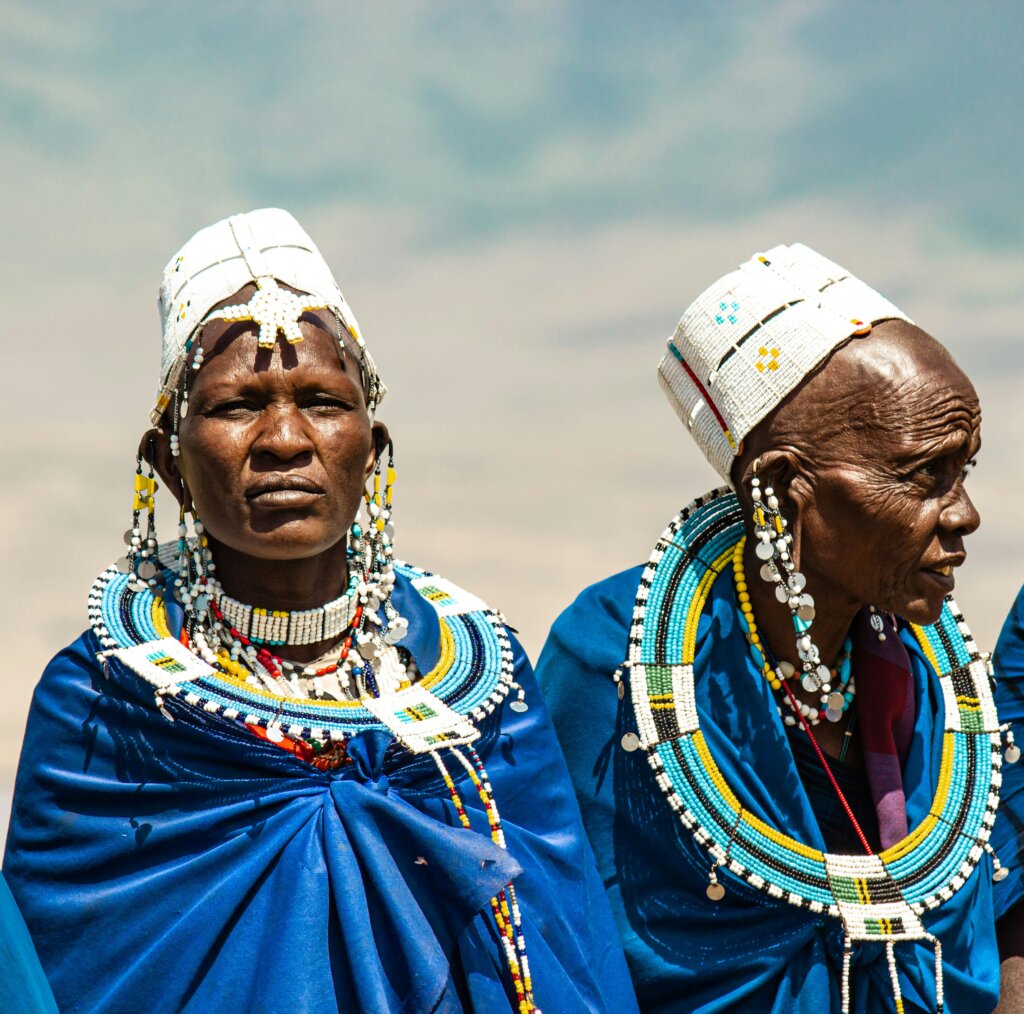 Maasai women of Tanzaniawith native beaded jewellery by Denice Alex via Unsplash