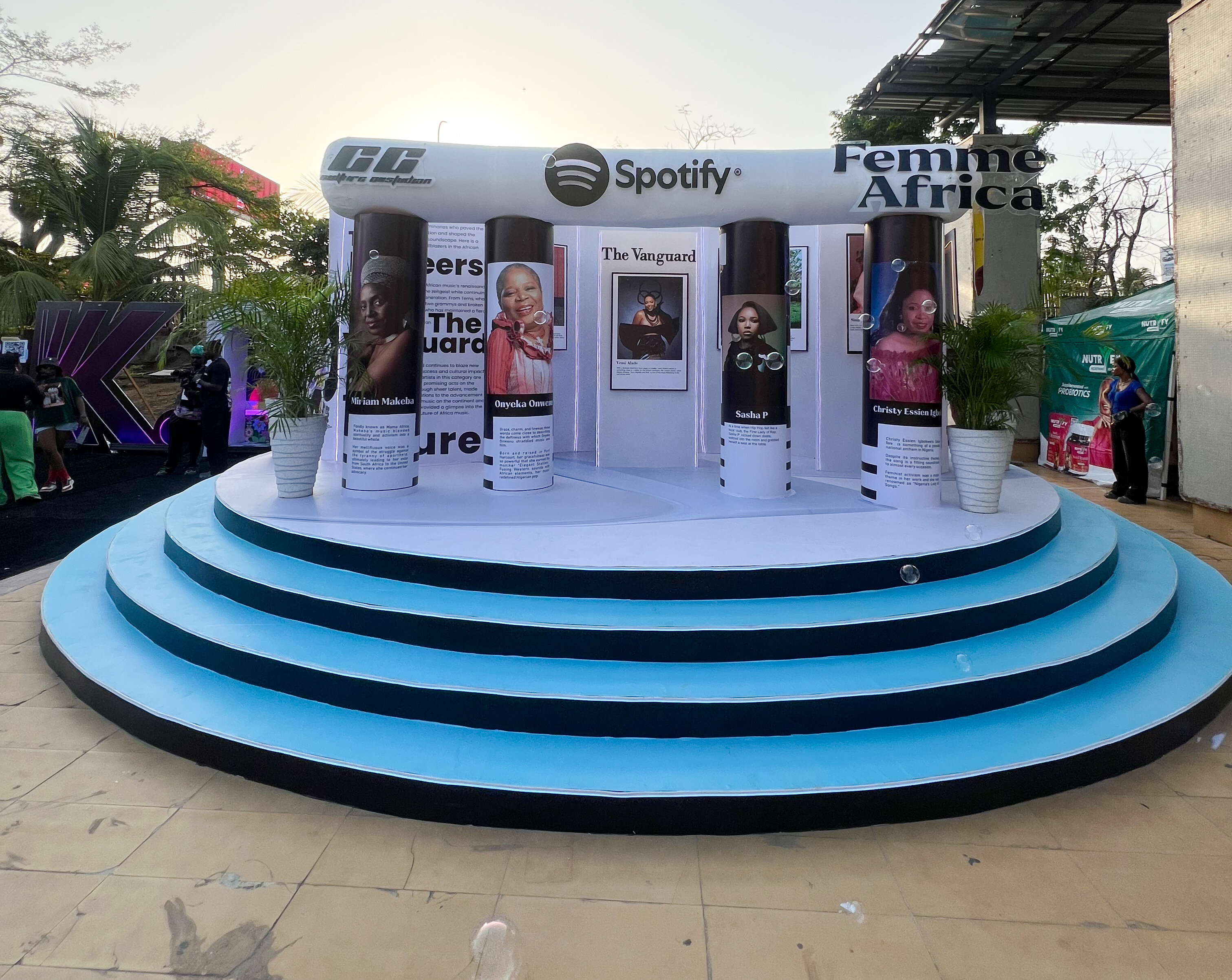 "The Pioneer, the Vanguard and the Future" immersive installation at Femme Fest Lagos 2025 via Marie Claire Nigeria