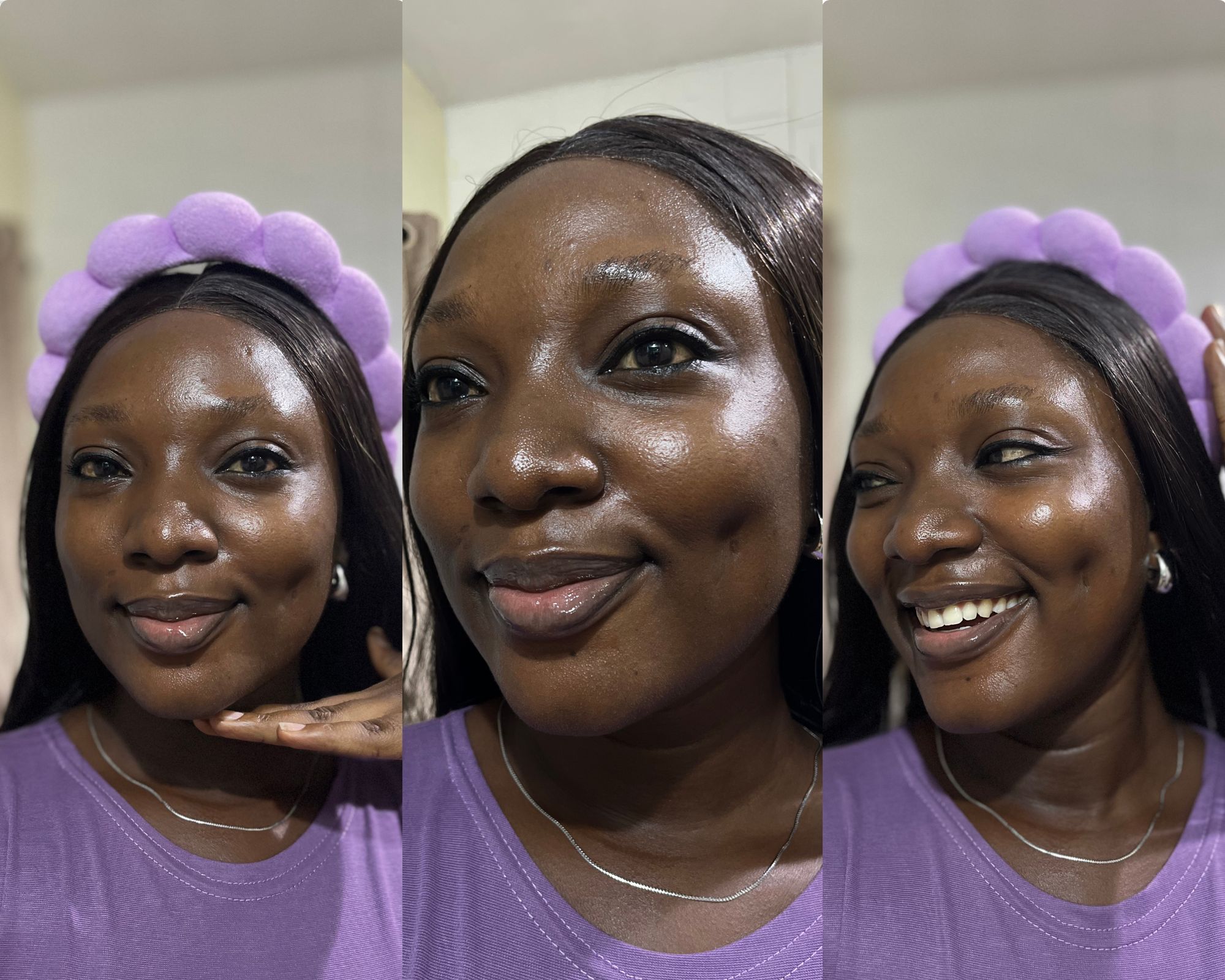 Beauty Editor, Wumi Tuase-Fosudo showing her minimalist beauty routine