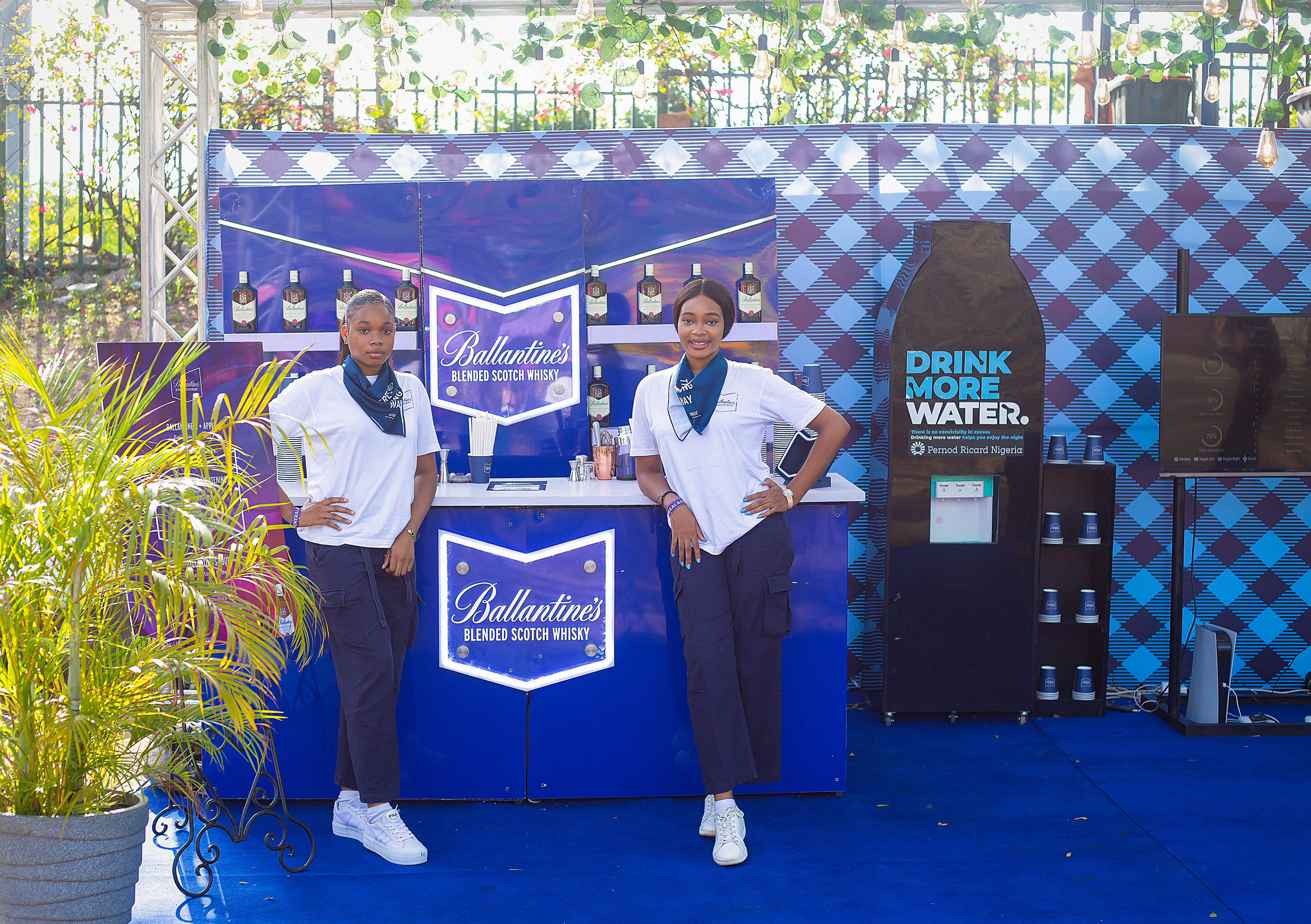 Ballantine's booth at Femme Fest Lagos 2025