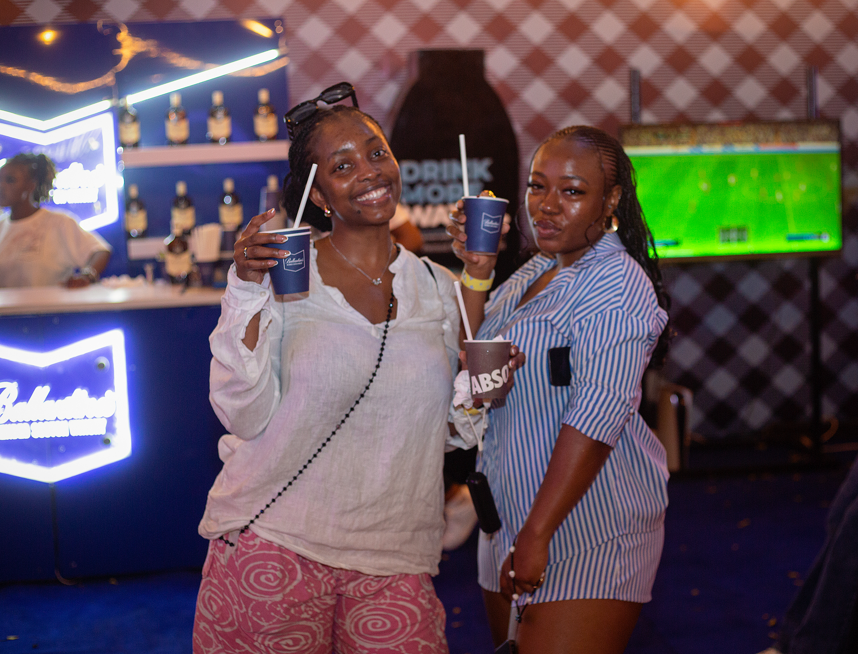 Guests at the Ballantine's booth at Femme Fest Lagos 2025 via ID8 innovation