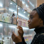 A black woman at the beauty store via Freepik