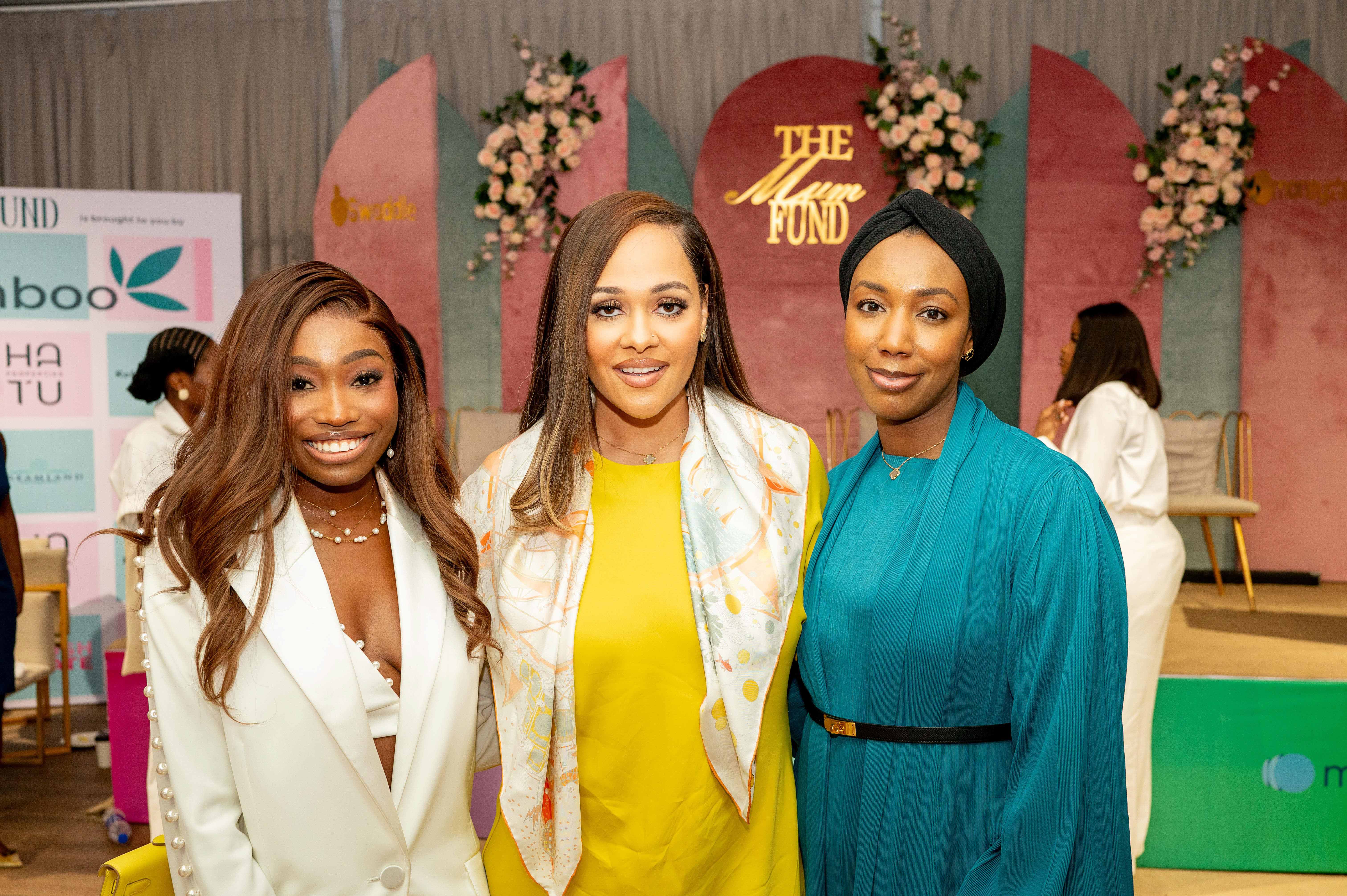 Ibi Ibru photographed with guests at The Mum Fund event in Lagos by Bhees Images