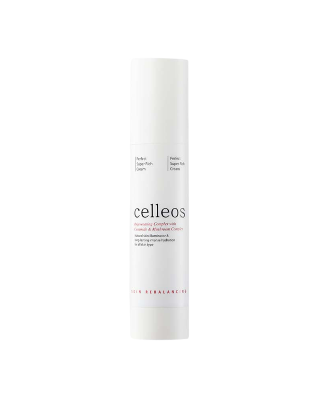 A bottle of Perfect Super Rich Cream By celleos against a white background via mylabafrica.com