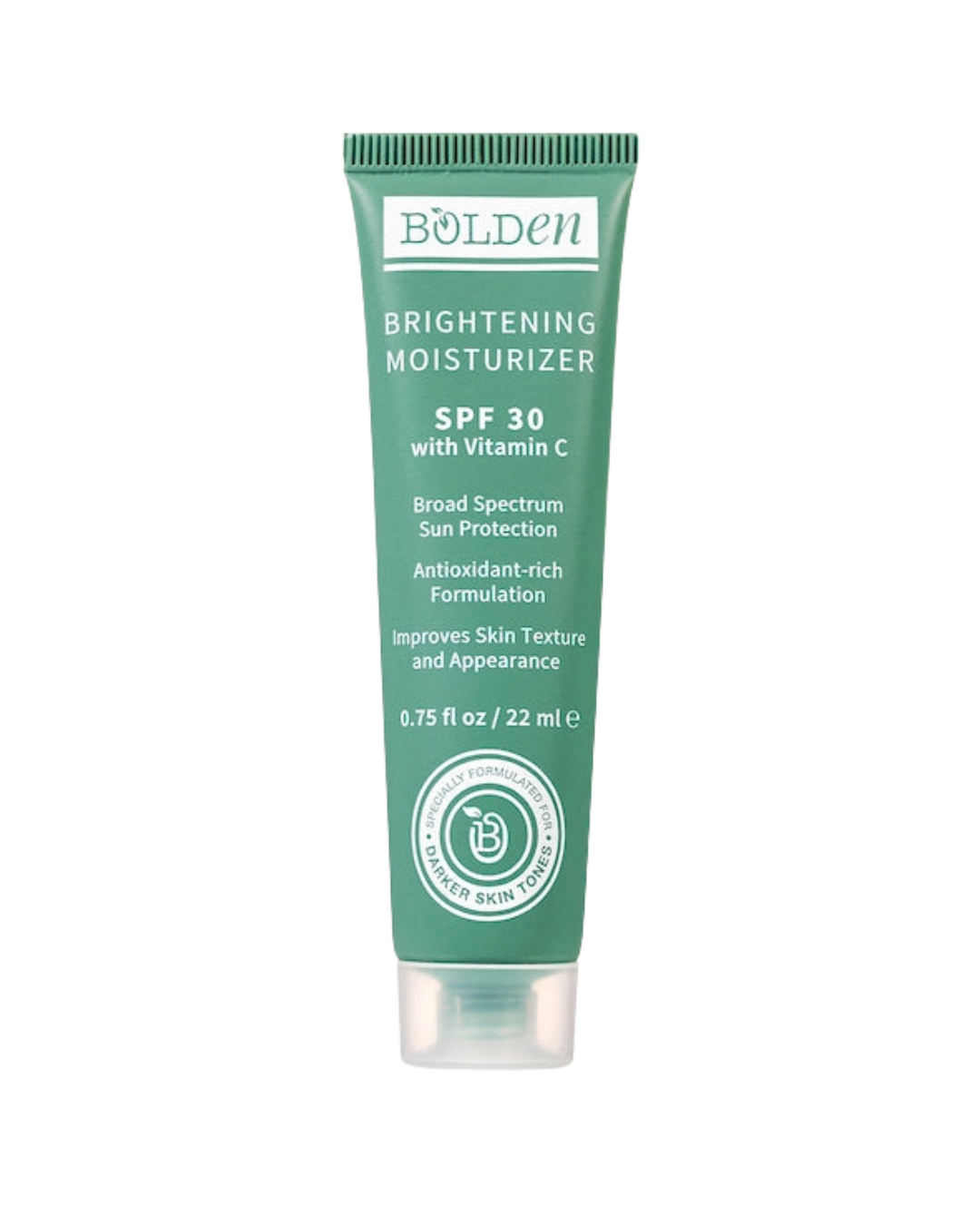 A tube of SPF 30 Brightening Moisturizer by Bolden via beautyhutafrica.com