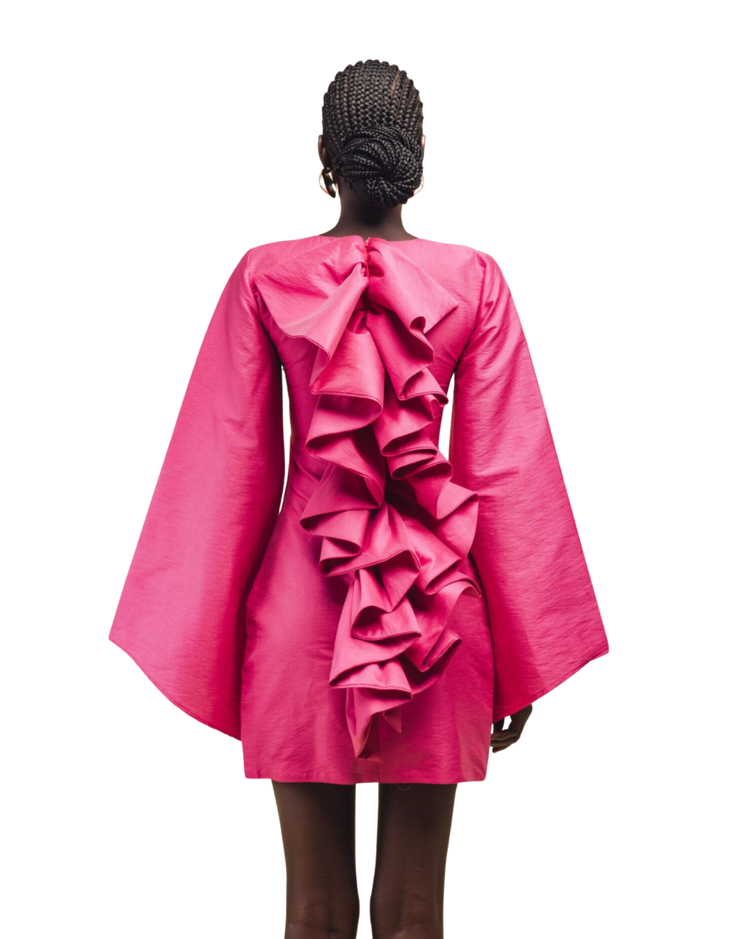 A Dayar Mini Dress by ORÍRÉ against a white background via orire.co