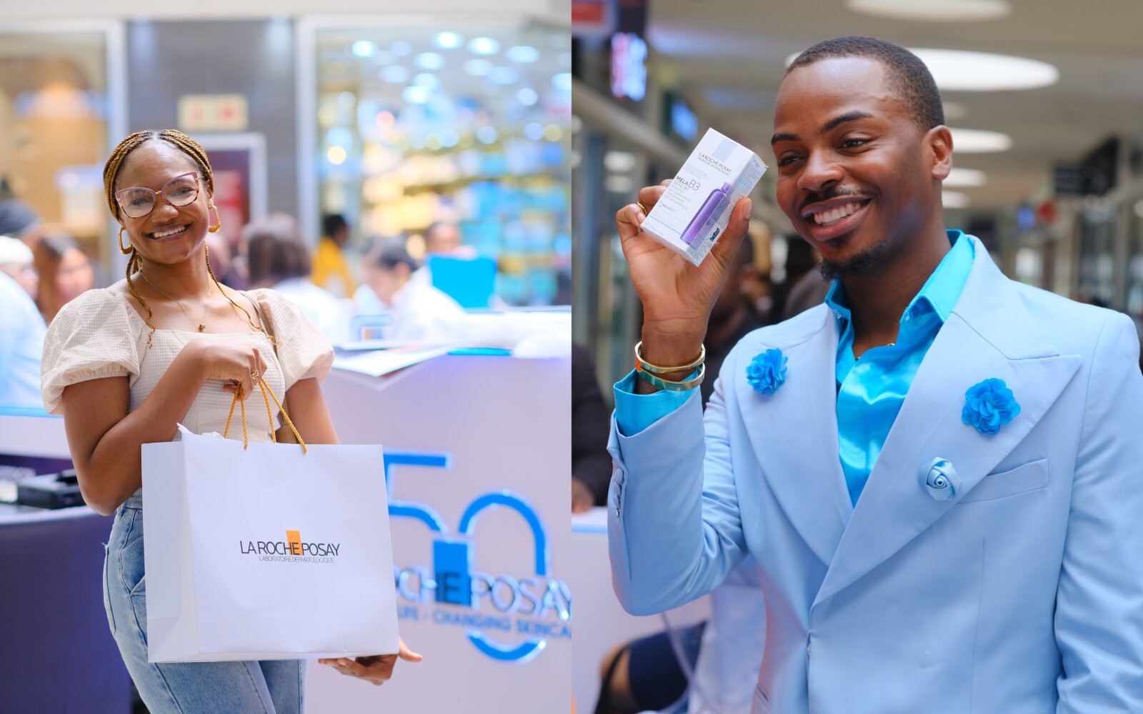 Guests at the La Roche-Posay pop up in Ikeja City Mall, Lagos