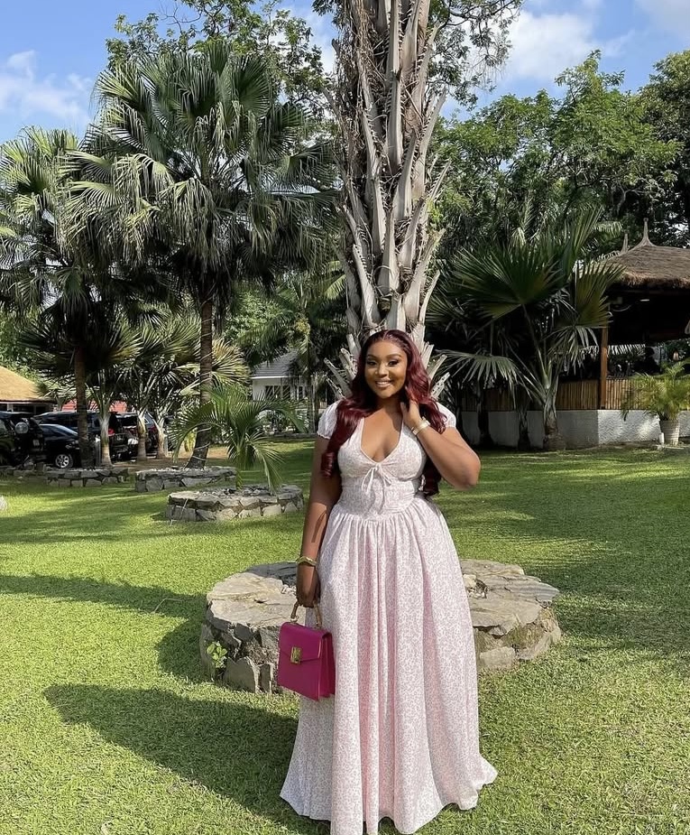 Jennifer Abejirinin wearing the CIAR Katherine dress via @ciar_official