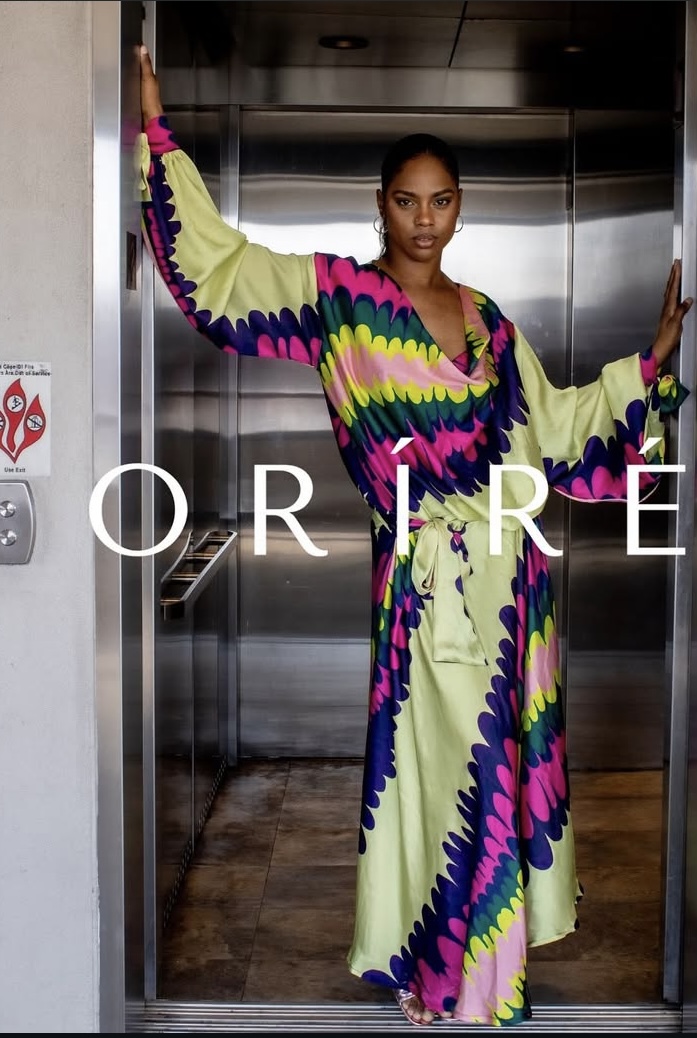 African designers - Oríré model in the clover dress via @orireofficial on Instagram