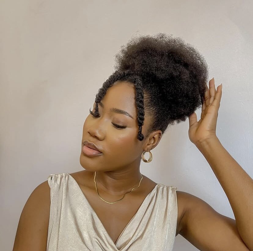 Ehi shows off her healthy 4C hair via @_curlymane_ on Instagram