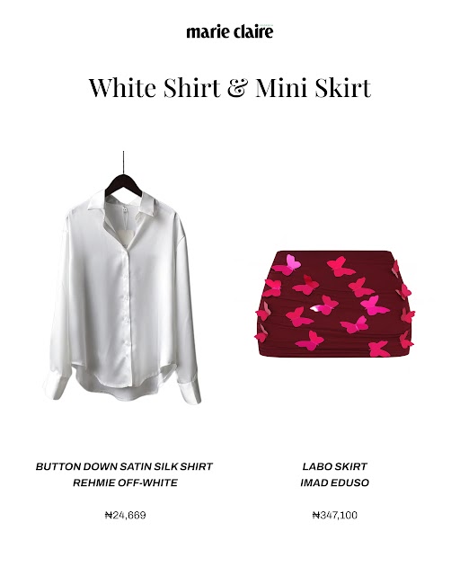 Summer outfits- white shirt and mini dress