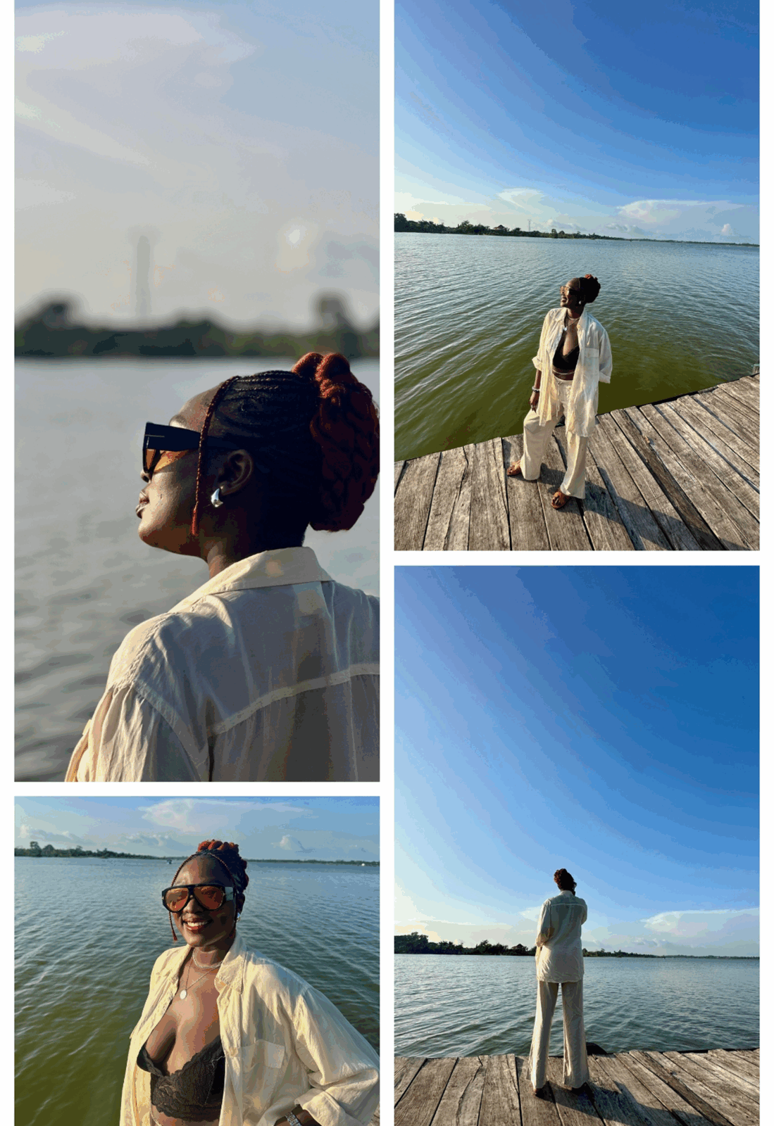 Wumi Tuase-Fosudo in linen pants and oversized silk shirt.