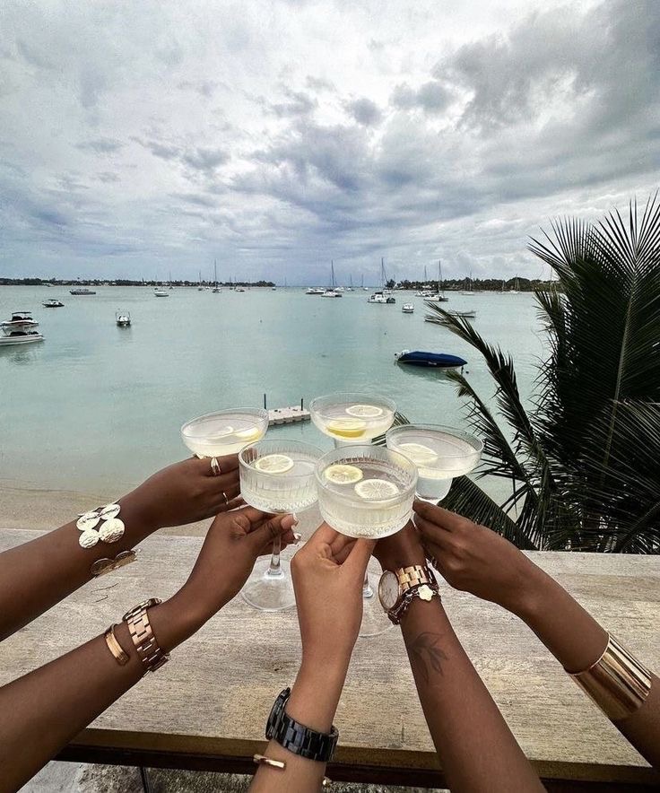 Five black women making a toast via @Venus on Pinterest