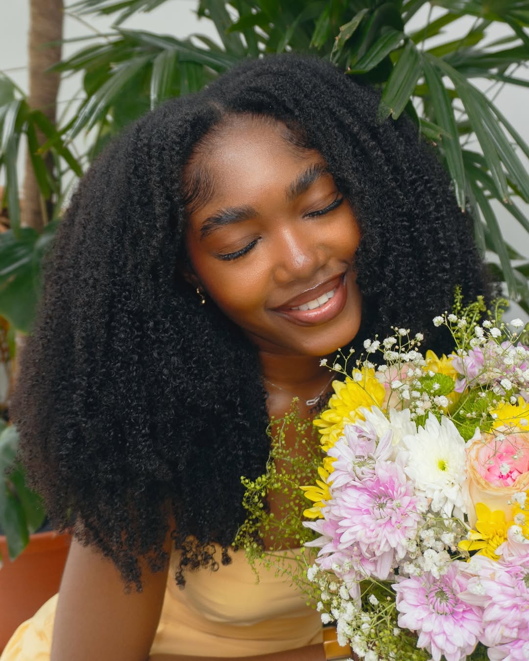 Maeve Nonye’s five-minute beauty routine - makeup via @naturalblackgirlee_ on Instagram
