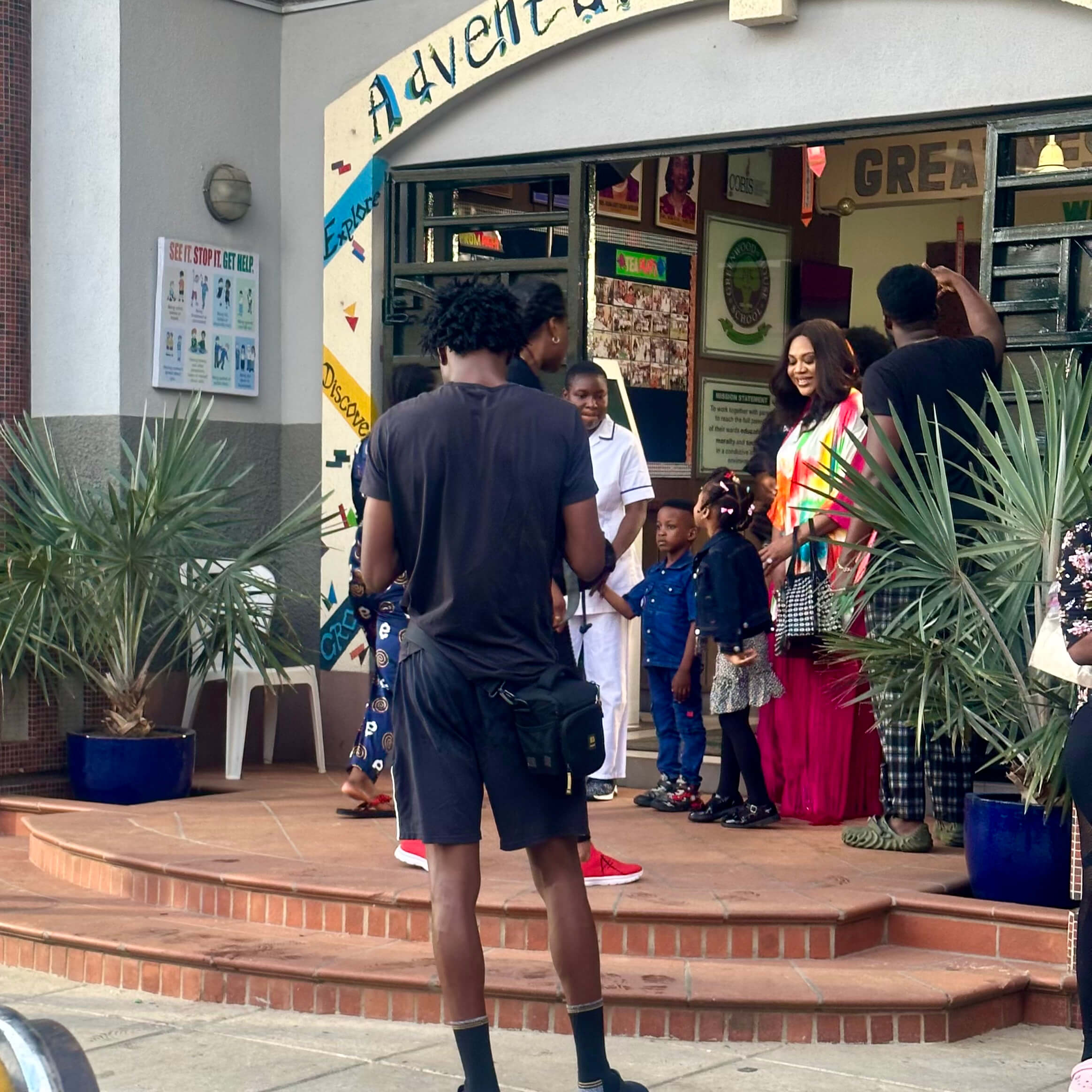 Stella Damasus on the set of "To Kill a Monkey" by Ruméh Ejoor