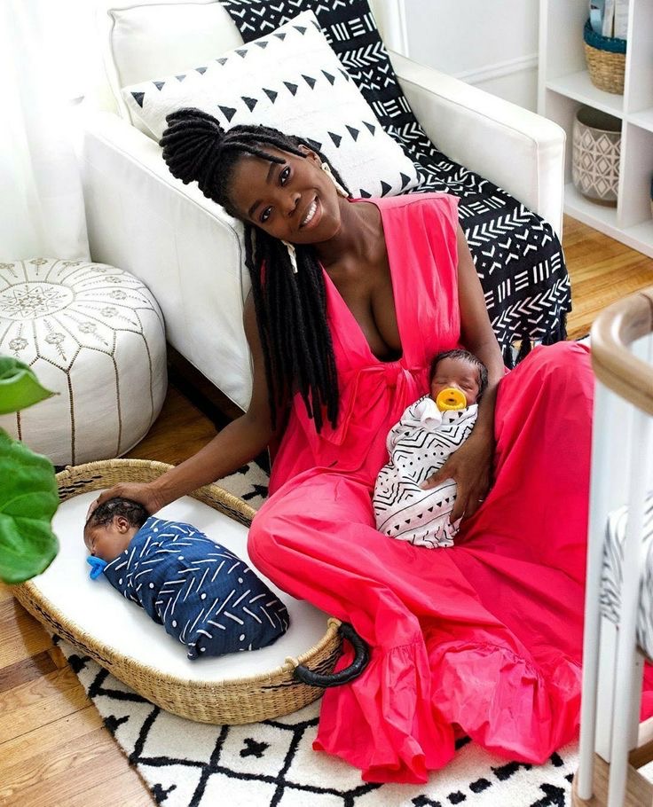 New mum with her babies via Pinterest 