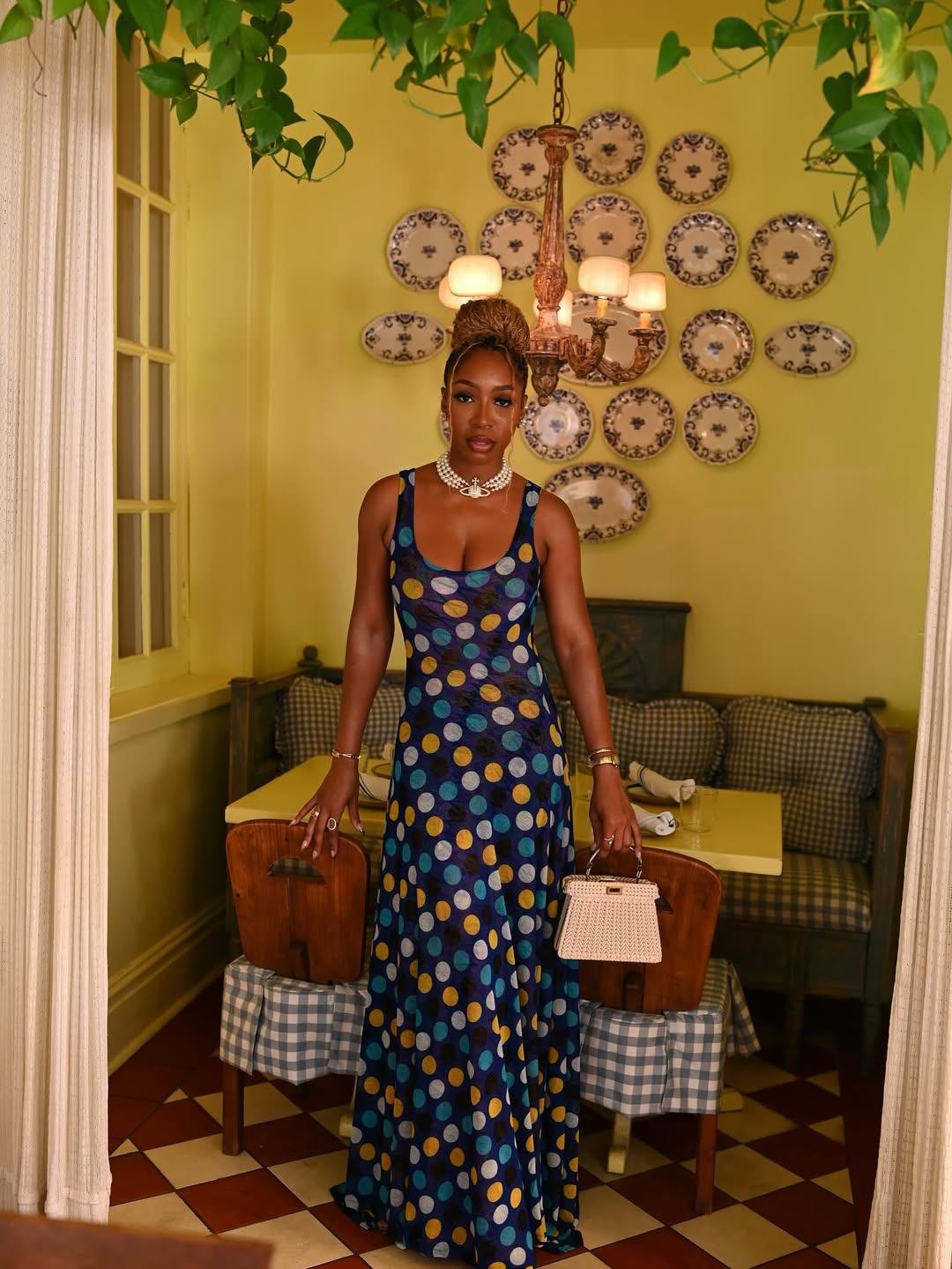  Chinyere Chi-Chi Adogu Danita wearing the Oma Reversible dress by Hertunba via @the_real_chi on Instagram.