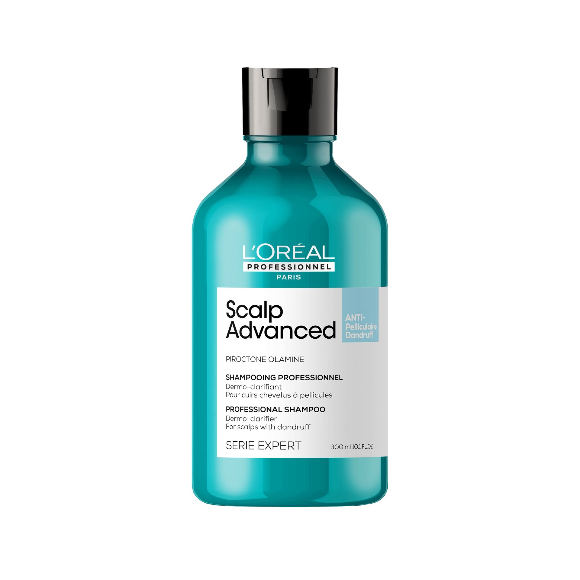 L’Oréal Professionnel Scalp Advanced Anti-Dandruff Dermo-Clarifier Shampoo via lorealprofessionnel.com.
