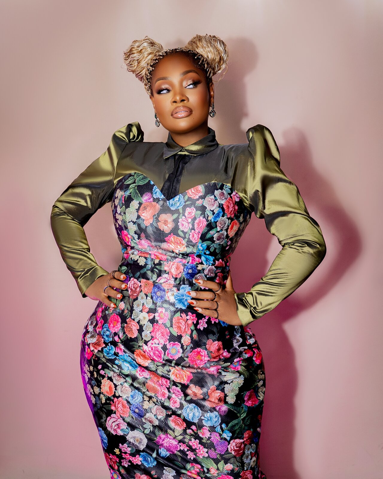 Mum style diaries - Toolz Oniru-Demuren in a floral dress by The Studio by SBYM