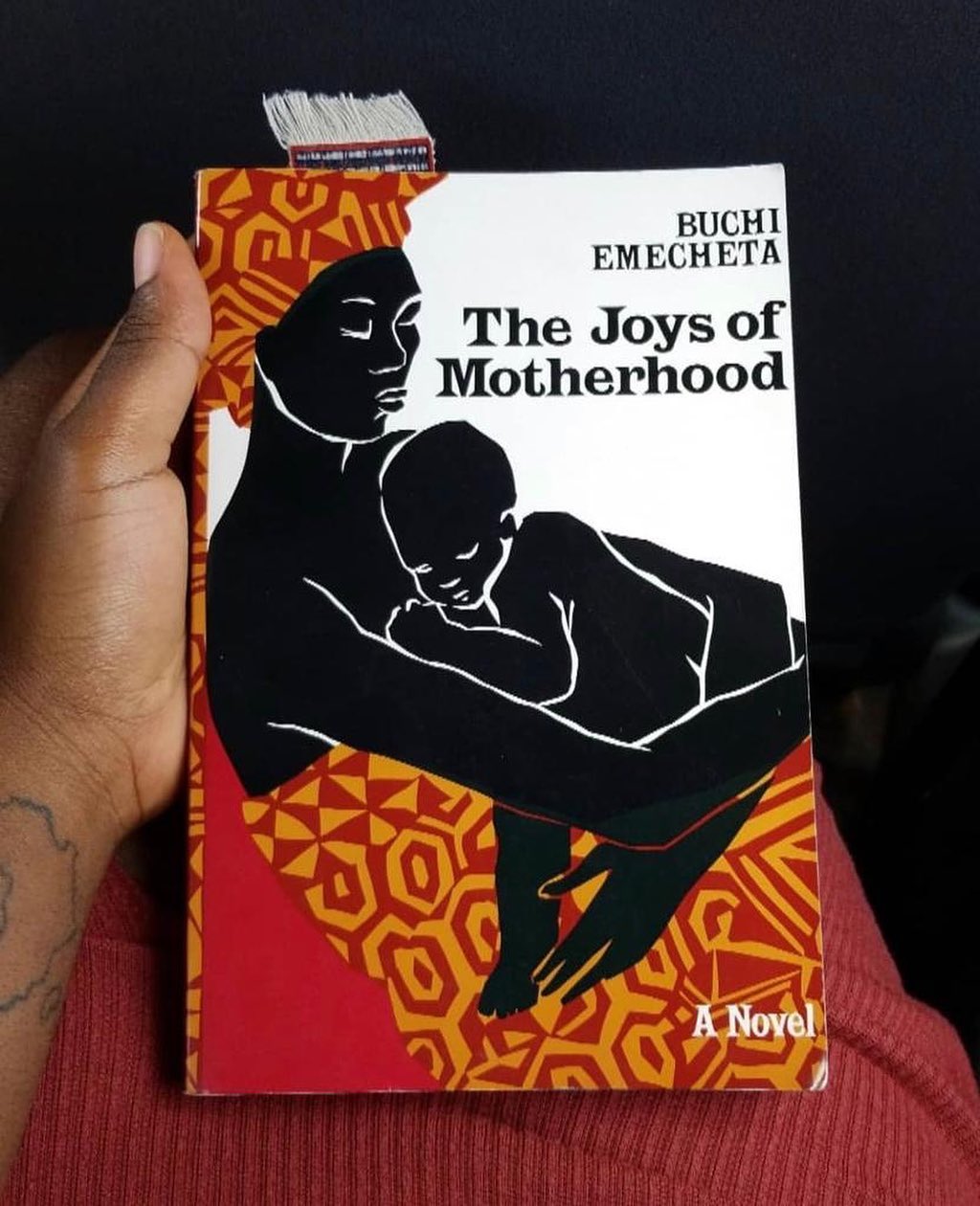 Woman and Baby on the cover of Buchi Emecheta’s The Joy of Motherhood @republicjournal via Instagram