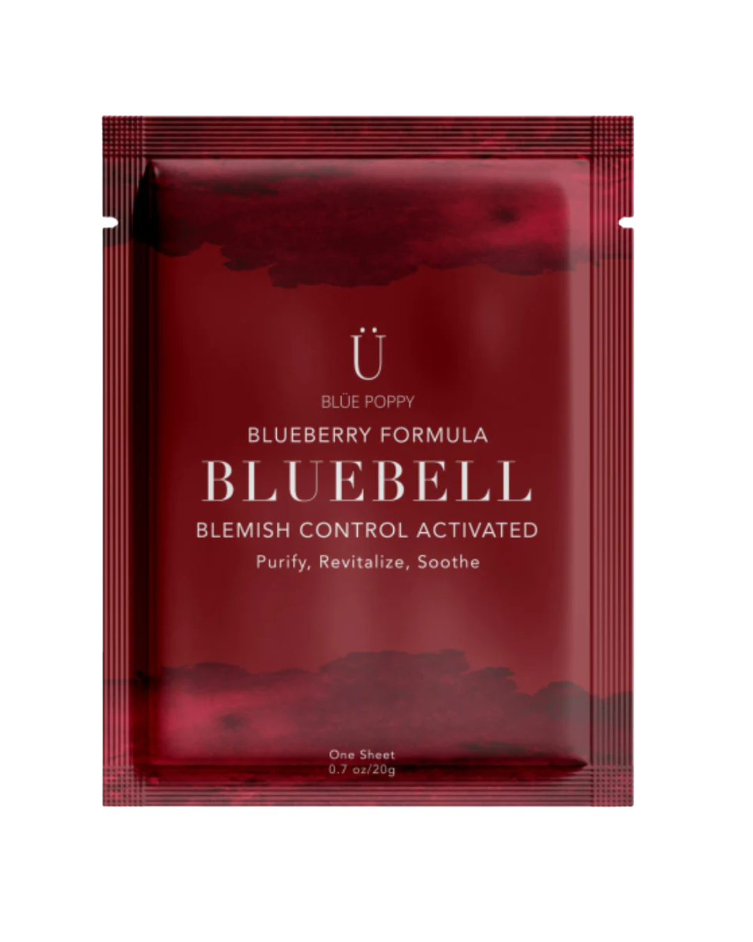 Bluebell Sheet Mask by BLÜE POPPY via myskin-plug.com